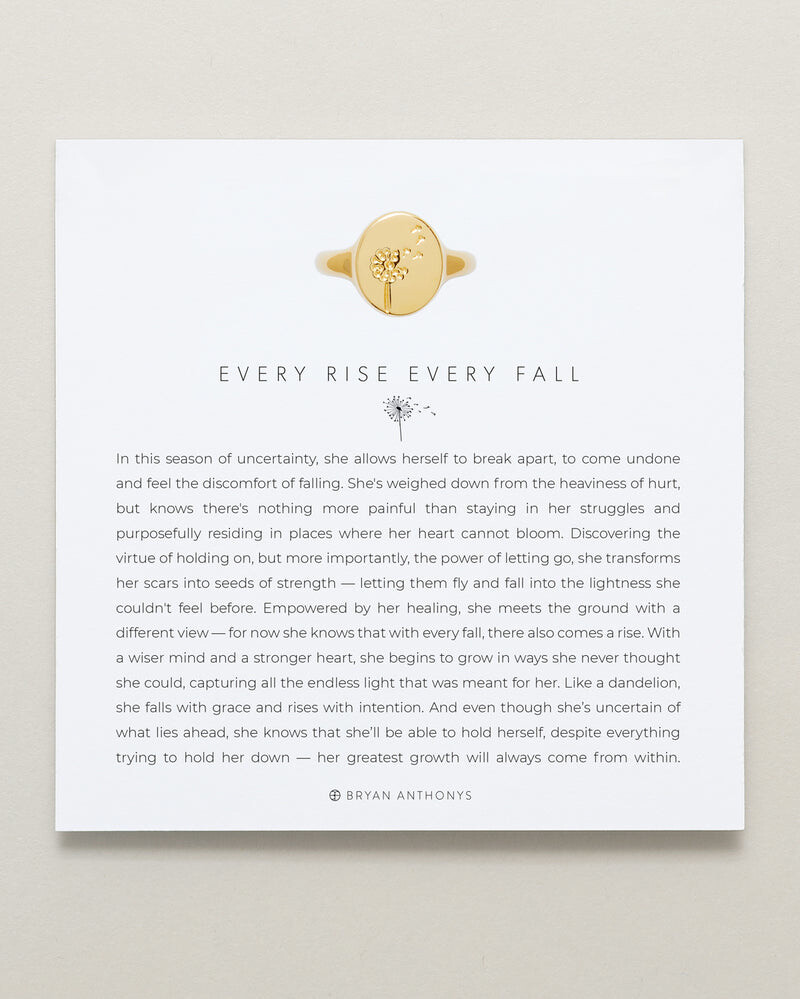 EVERY RISE EVERY FALL RING - GOLD/8