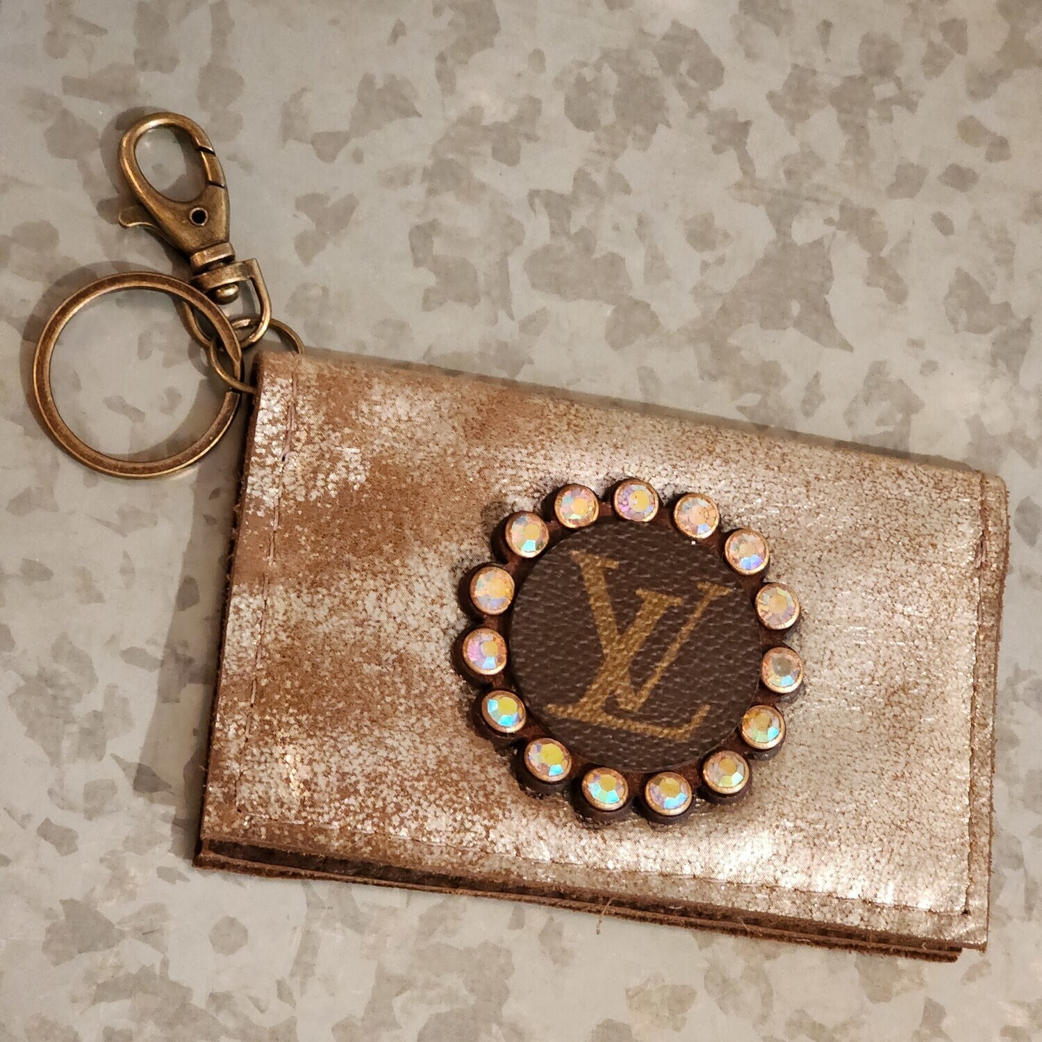 UPCYCLED LV BECCA CARD CASE