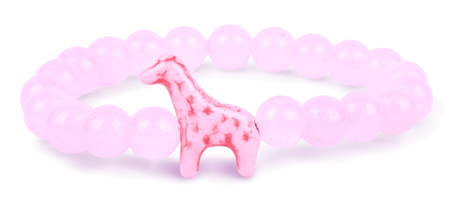 The Trek Bracelet - Giraffe Kenya Orchid Pink