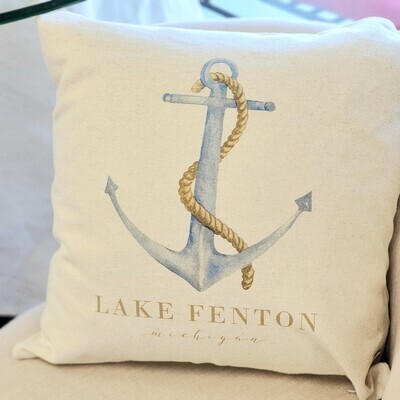 LAKE FENTON ANCHOR PILLOW