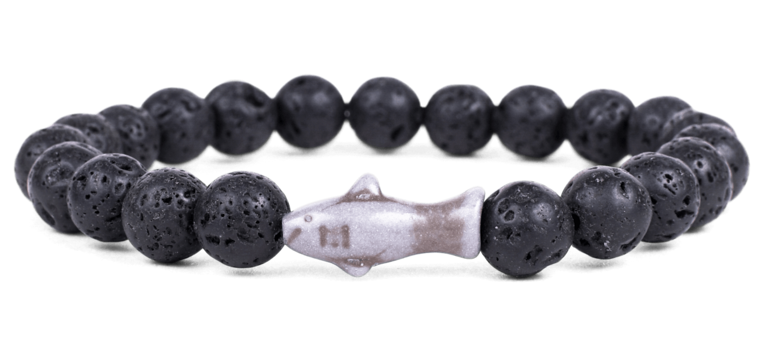 The Voyage Bracelet - Shark Lava Stone