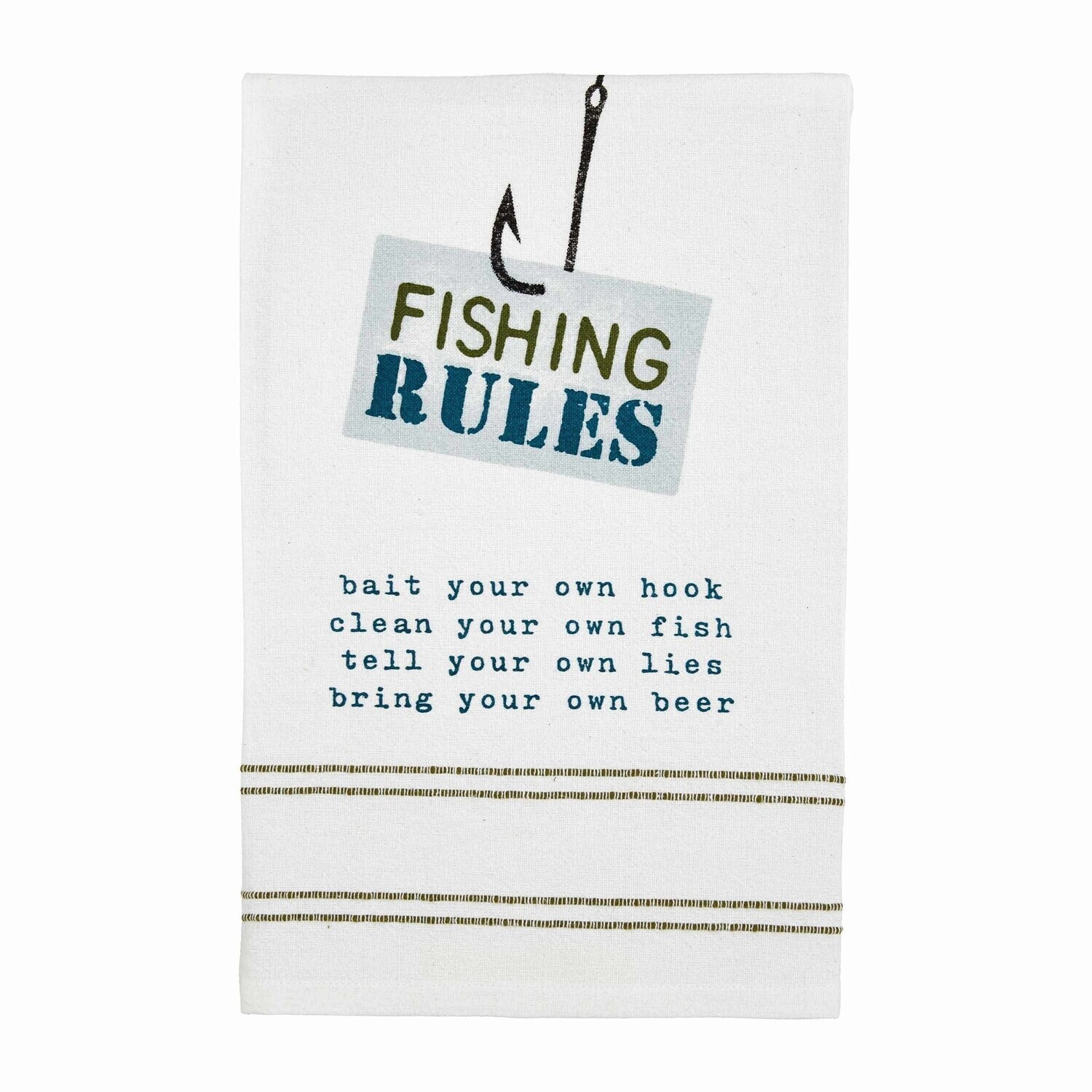 FISH LAKE FLOUR SACK TOWEL