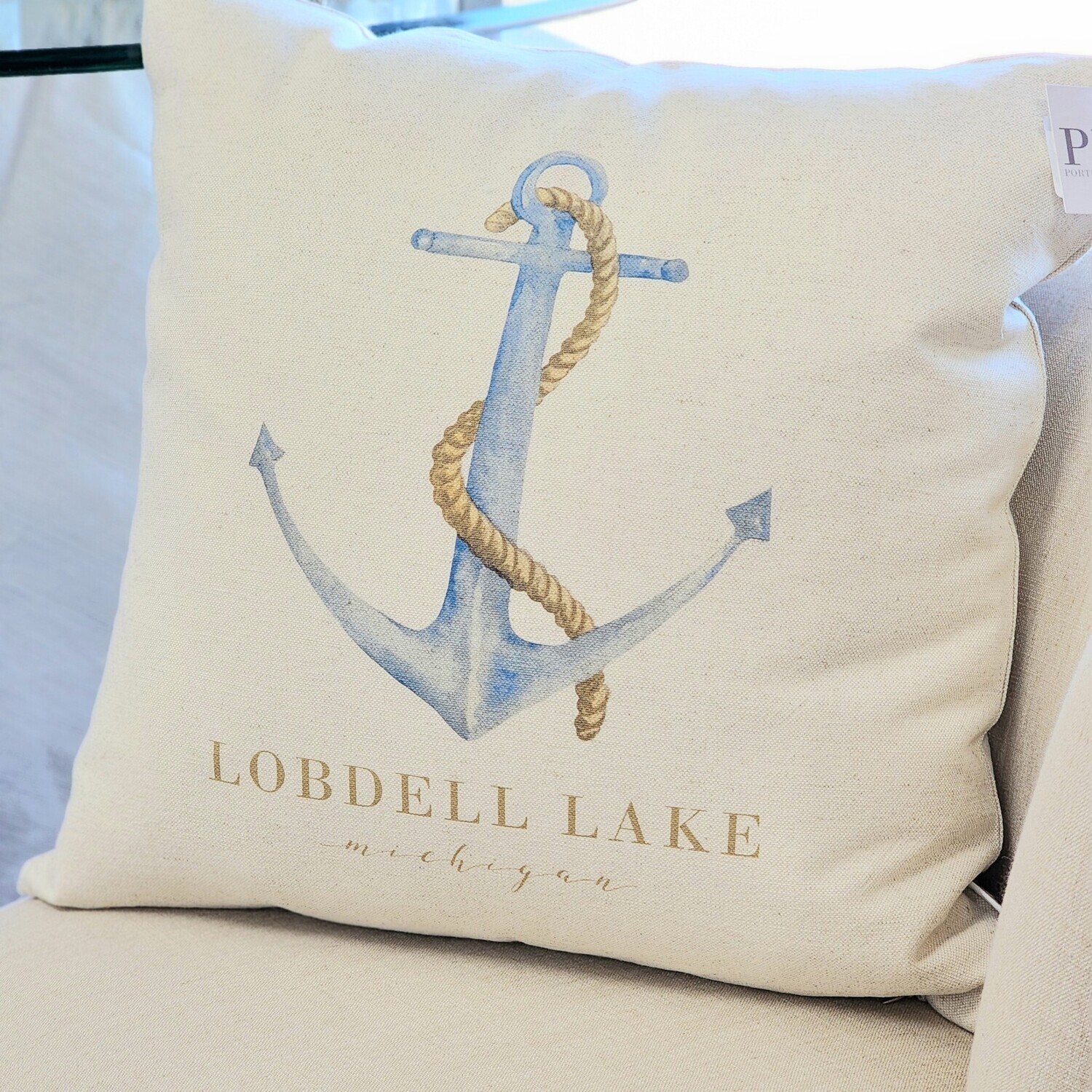LOBDELL LAKE ANCHOR PILLOW