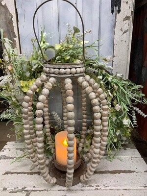 ROUND BEADED LANTERN