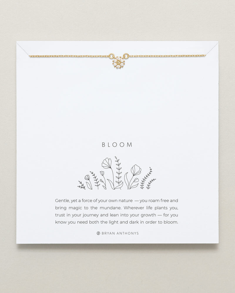 BLOOM DAINTY BRACELET GOLD/CLEAR