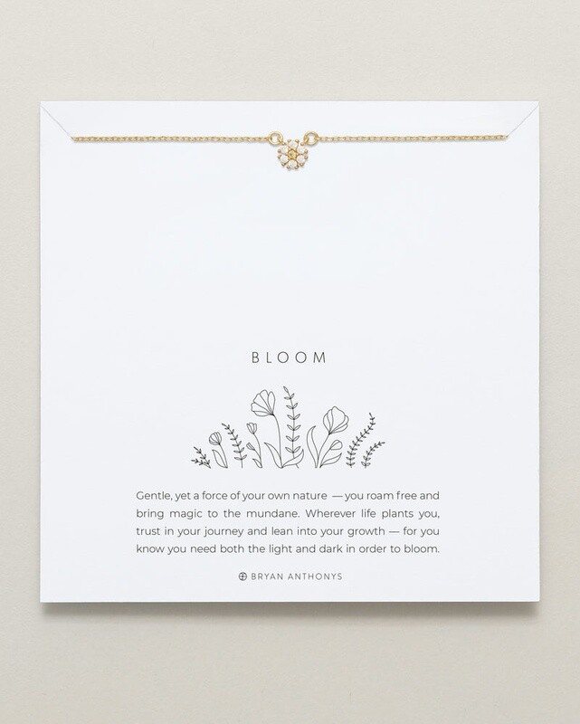 BLOOM DAINTY BRACELET GOLD/CLEAR
