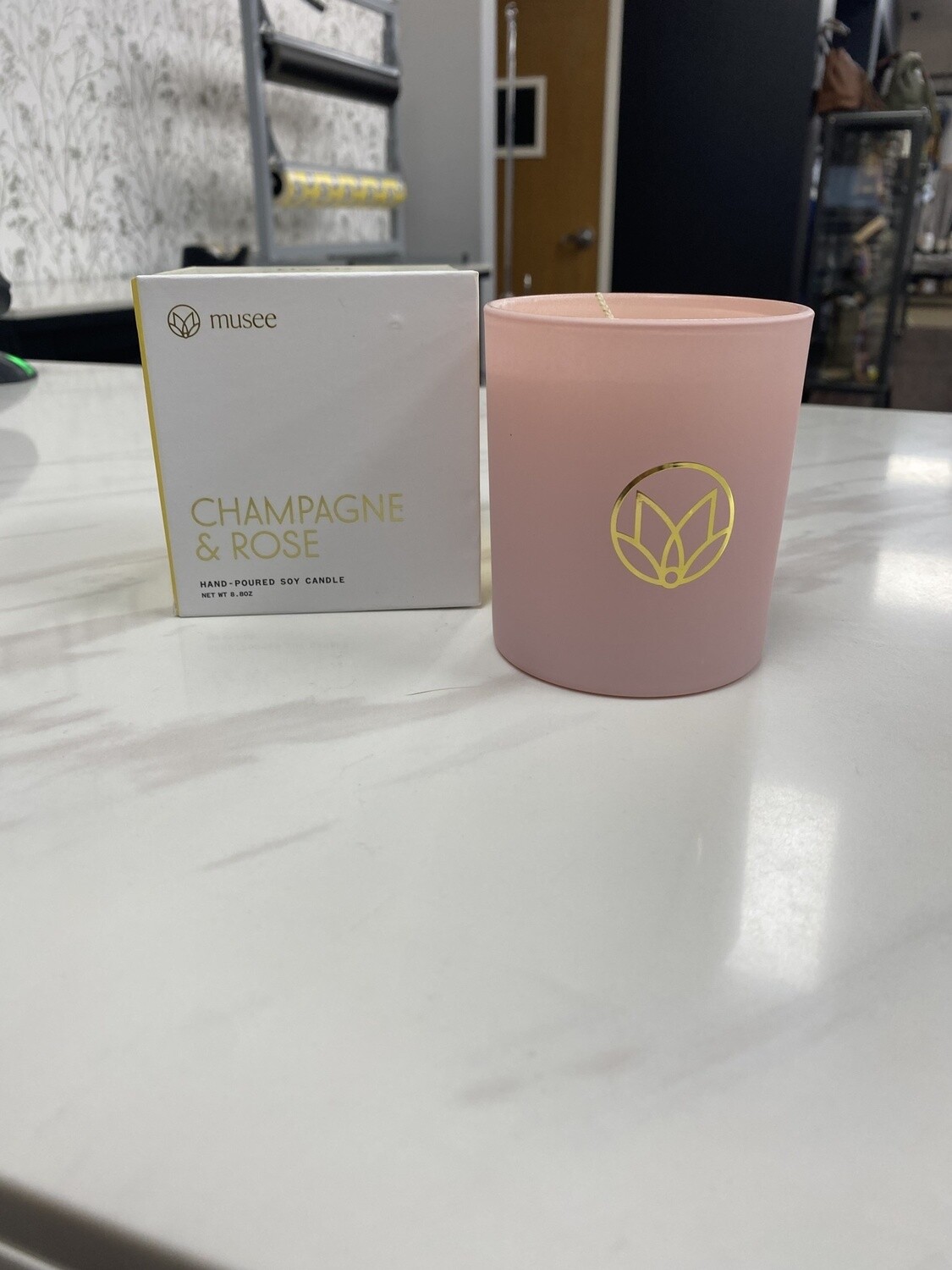 Champagne & Rose Candle
