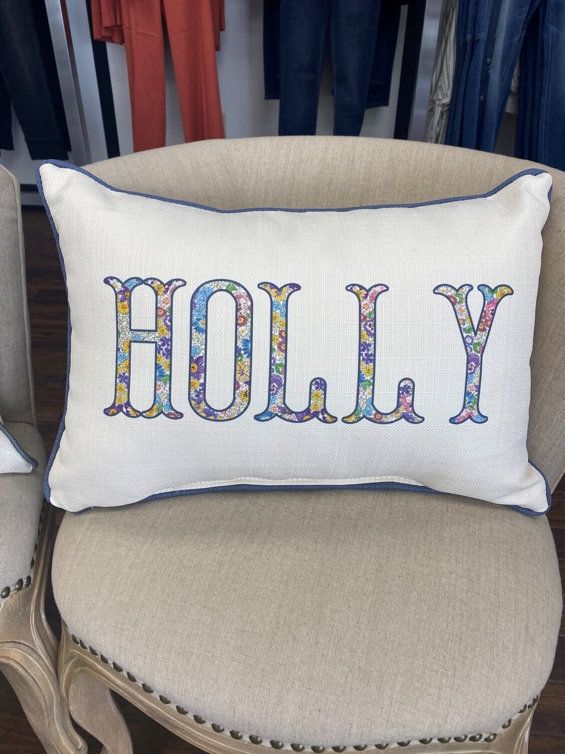 HOLLY HOMETOWN FLORAL PILLOW