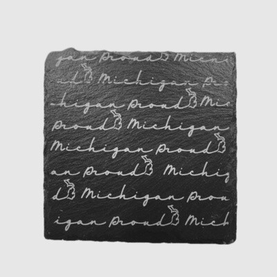 MICHIGAN PROUD SLATE COASTER
