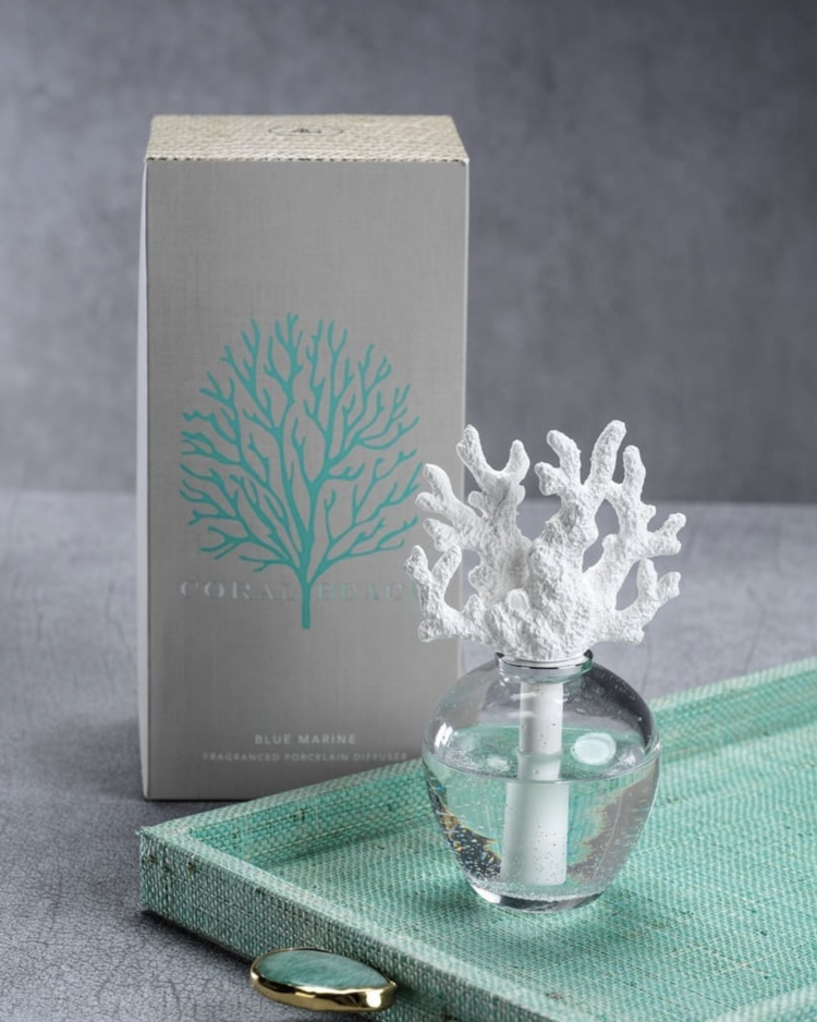 CORAL BEACH PORCELAIN DIFFUSER-BLUE MARINE