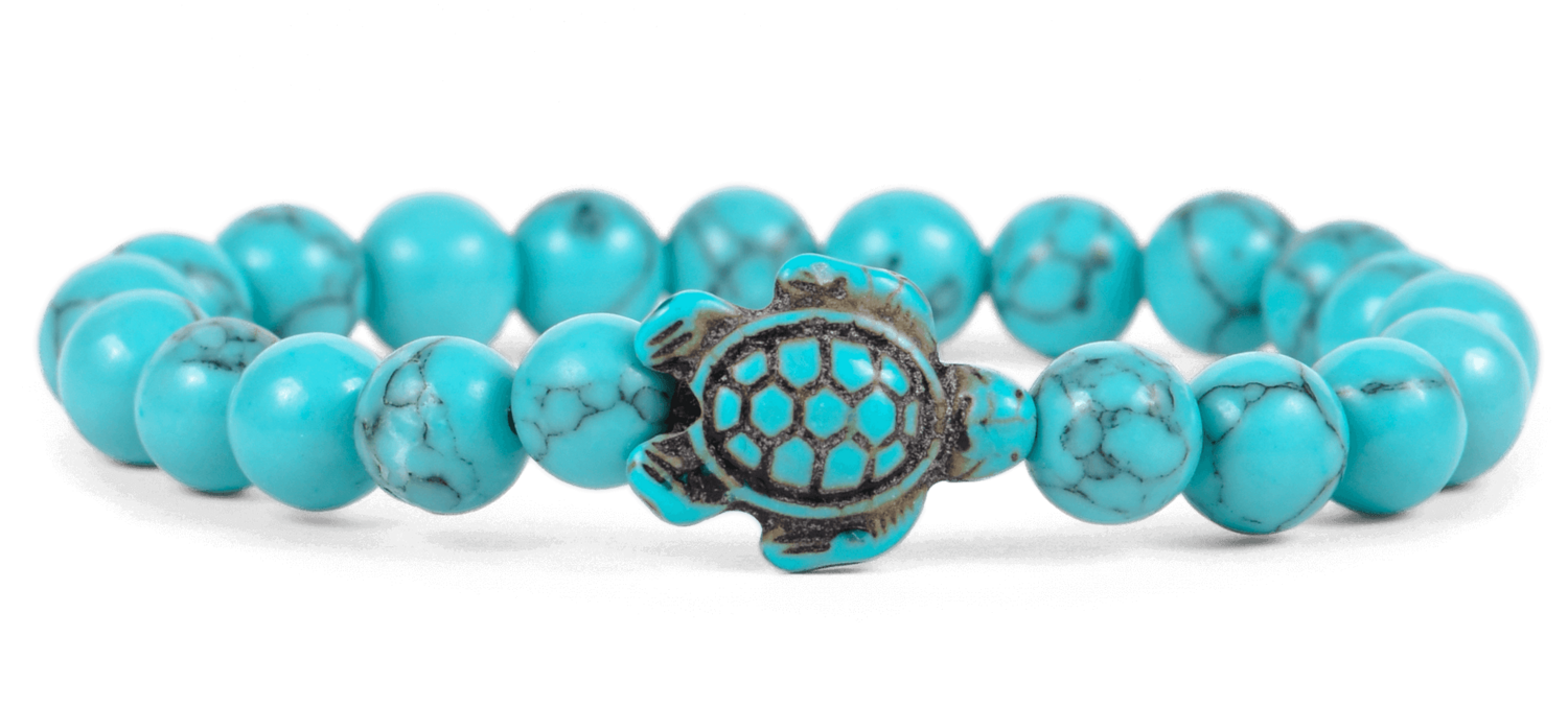 The Journey Bracelet - Turtle Crystal Blue