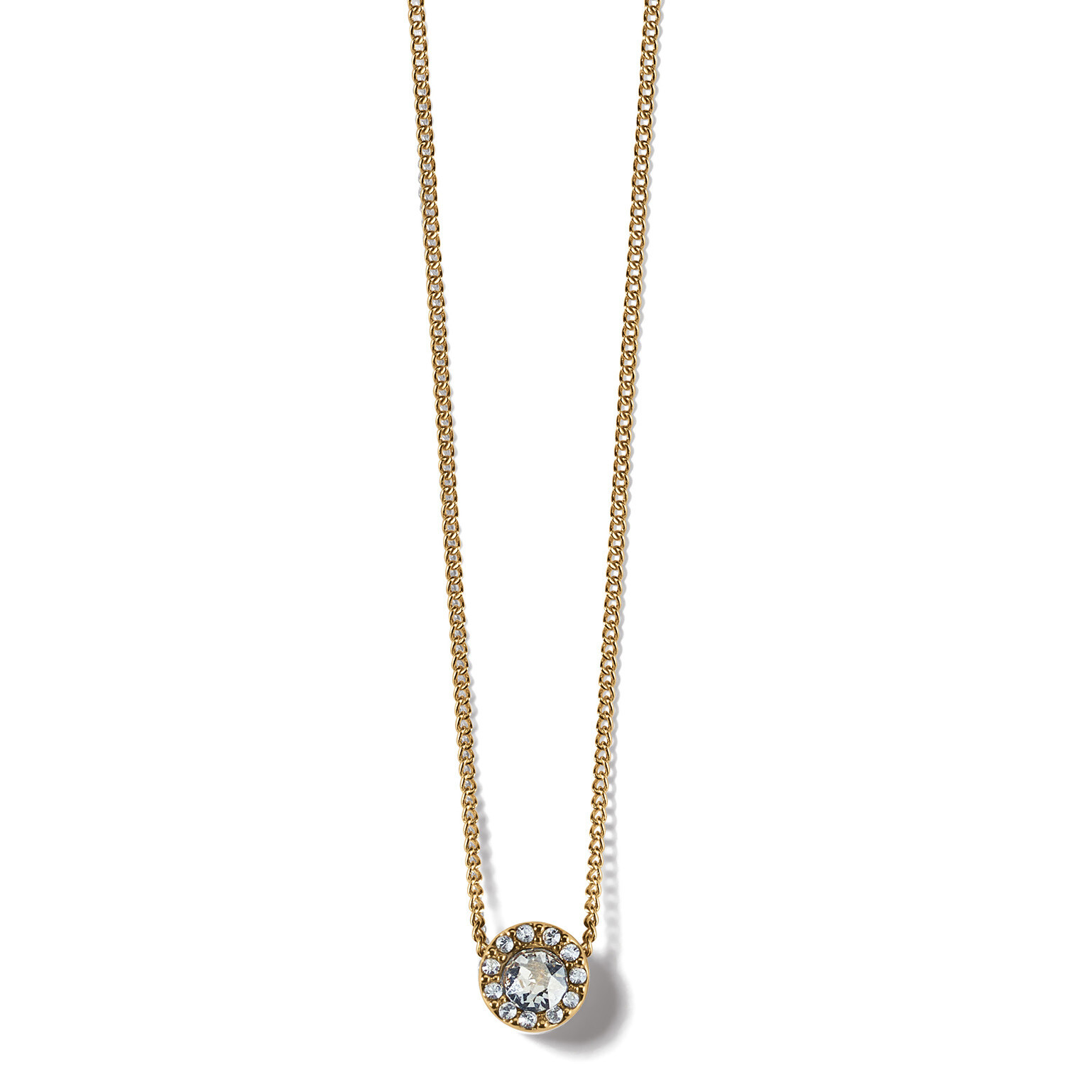 Illumina Solitaire Necklace-Gold