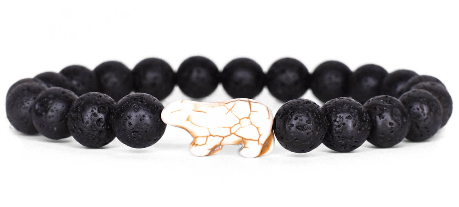 The Venture Bracelet - Polar Bear Lava Stone