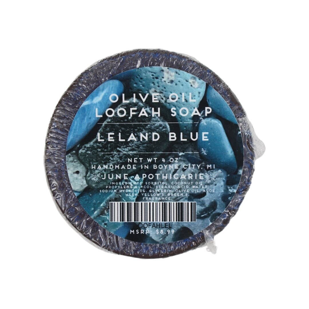 LELAND BLUE LOOFAH SOAP