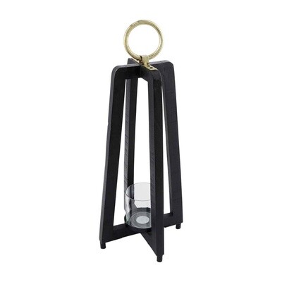 SMALL BLACK TALL LANTERN