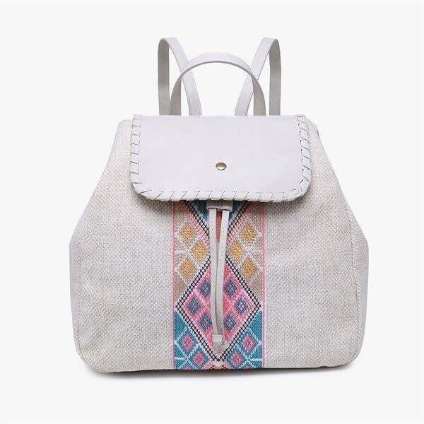 SAFFRON TRIBAL BACKPACK - PINK &amp; MINT