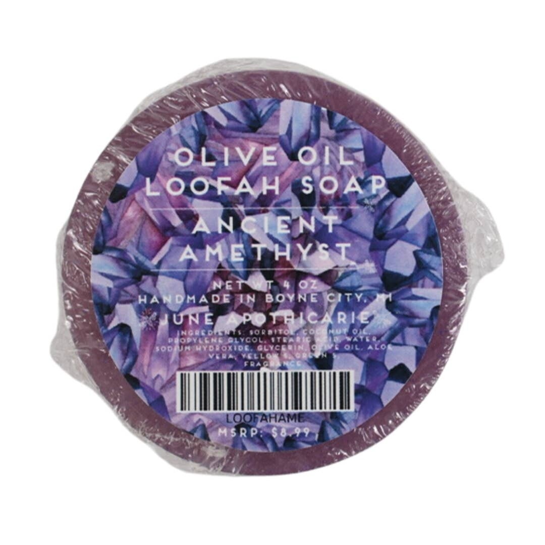 ANCIENT AMETHYST LOOFAH SOAP