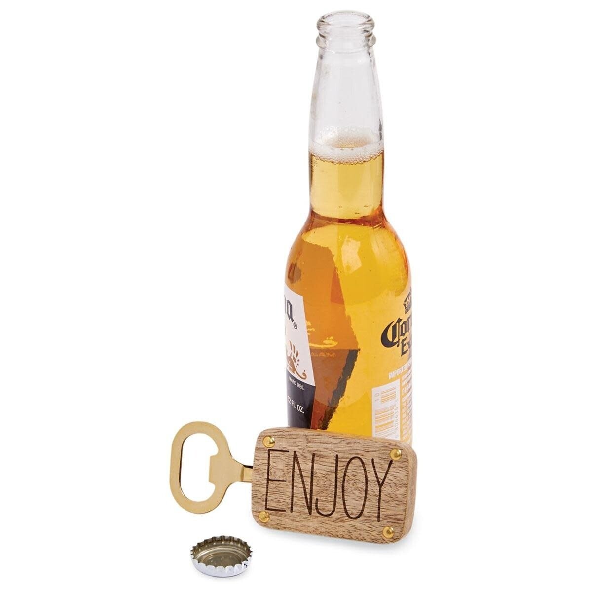 Wood Bottle Opener - Enjoy