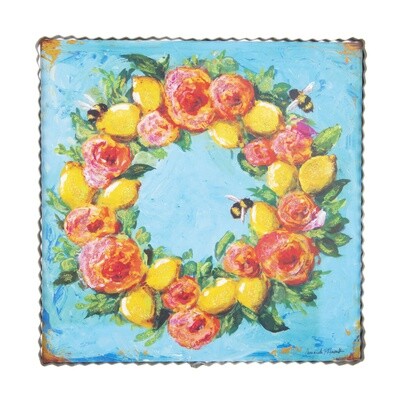 LEMON ROSE WREATH