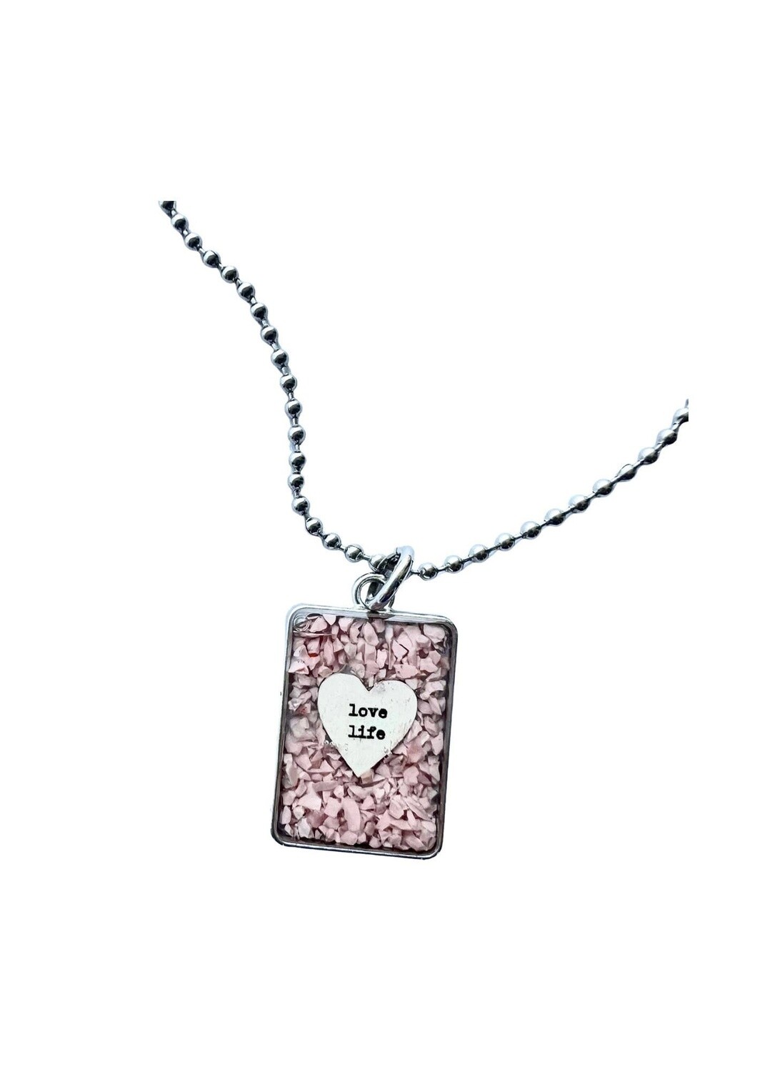 LOVE LIFE PINK OPAL NECKLACE