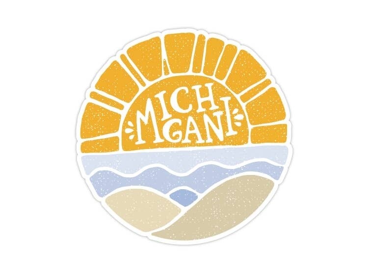 LAKE MICHIGAN &amp; DUNES STICKER