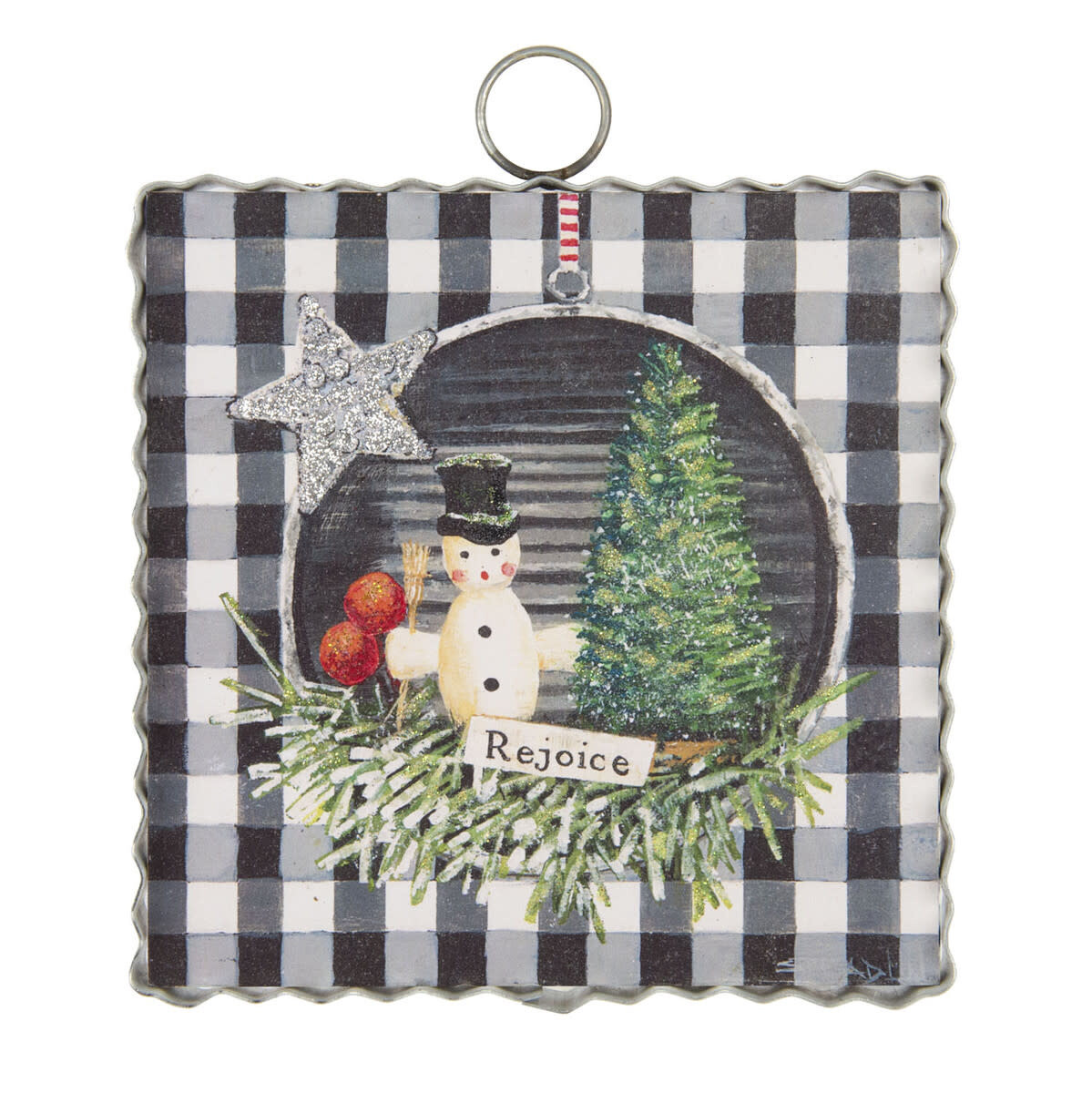 VINTAGE REJOICE SNOWMAN  MINI GALLERY