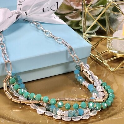 TURQUOISE LAYERED NECKLACE