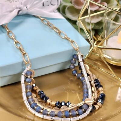 MIDNIGHT LAYERED NECKLACE