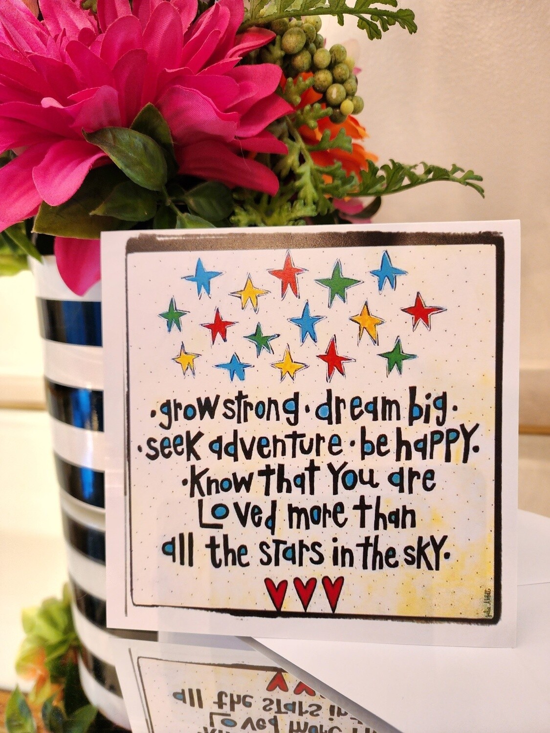 Grow Strong Blank Greeting Card