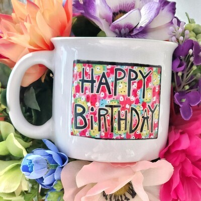 Happy Birthday Campfire Mug
