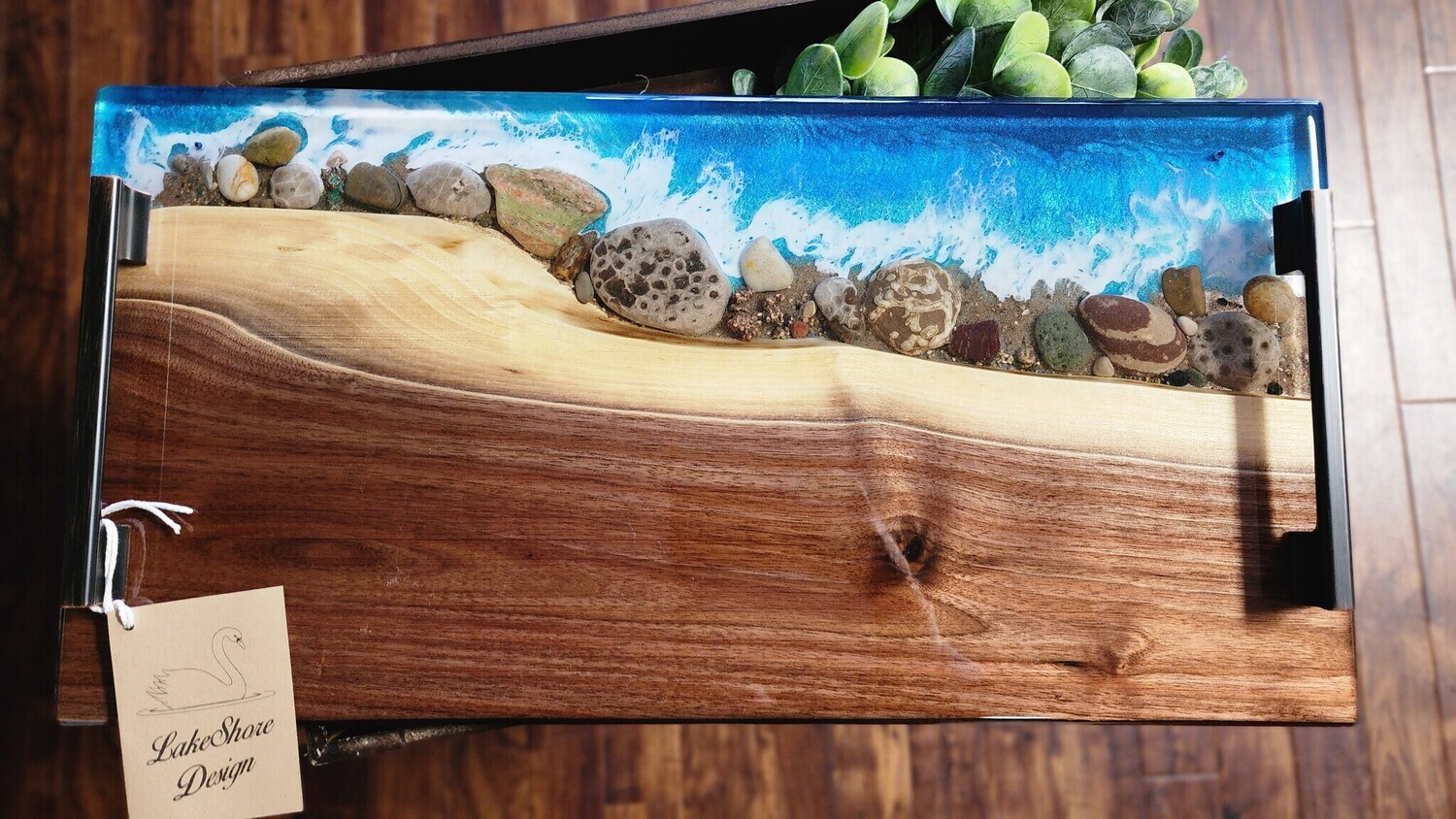 PETOSKEY STONE WAVE 24&quot; CHARCUTERIE BOARD