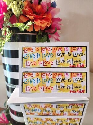 Love is Love Blank Greeting Card