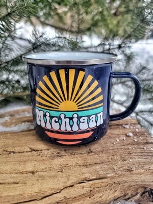 RETRO MICHIGAN COFFEE MUG