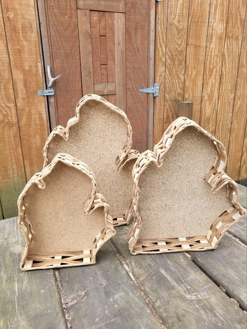 MICHIGAN LIGHT REED BASKET - SMALL