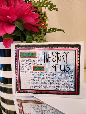 The Story of Us Blank Greeting Card