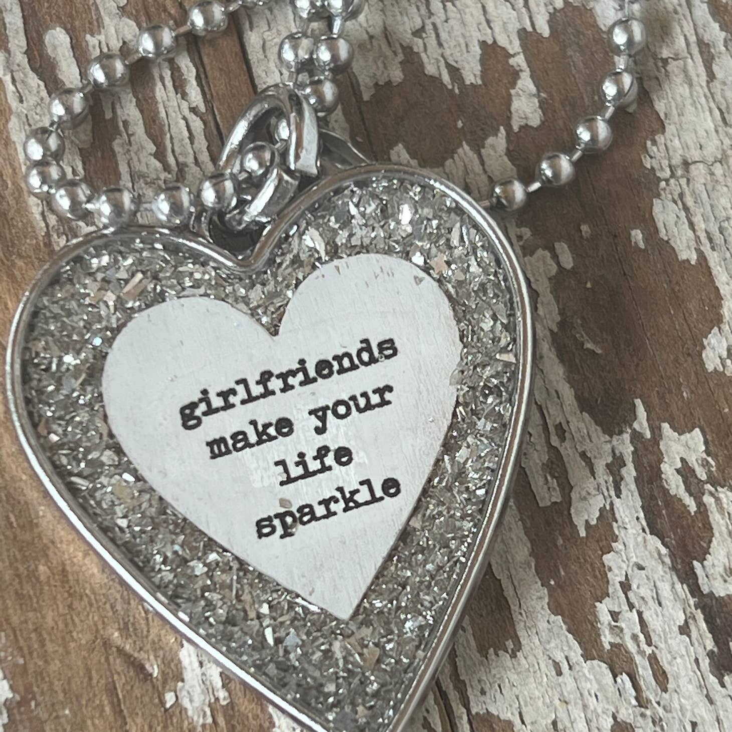 Girlfriends Make Life Sparkle Necklace