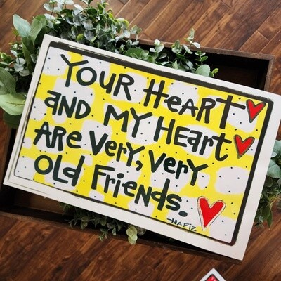 Your Heart and My Heart Insert for Acrylic Serving Tray