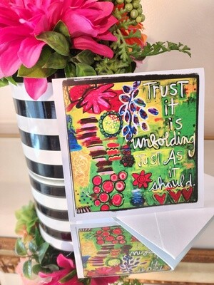 Trust Blank Greeting Card