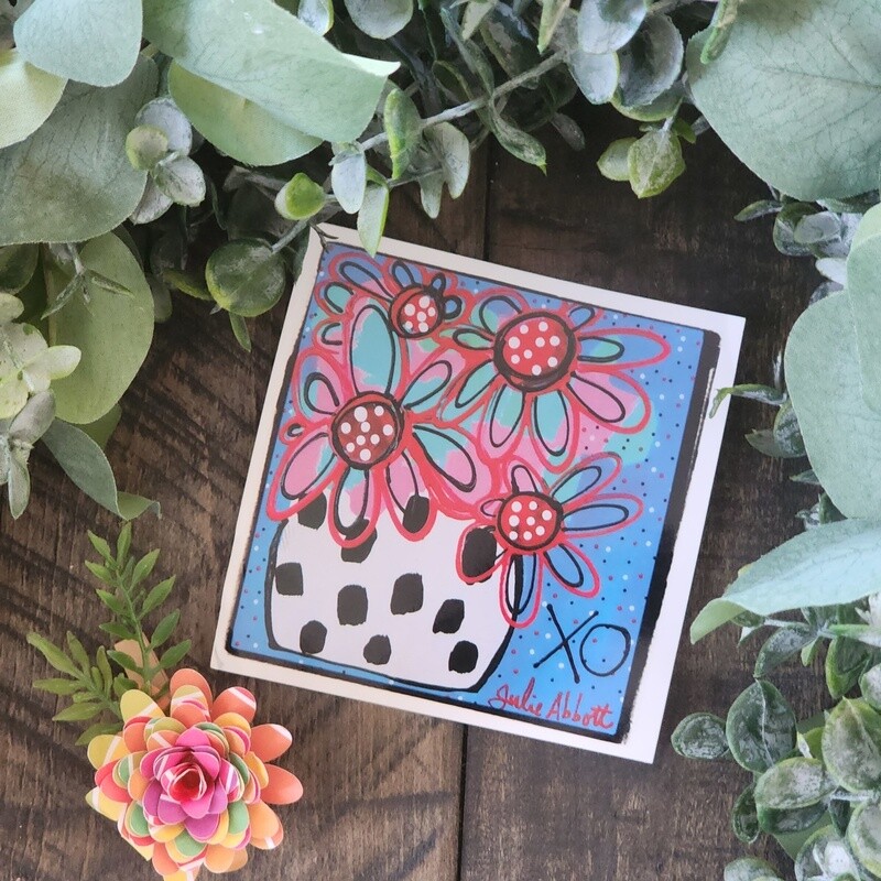 XO Flowers Sticker