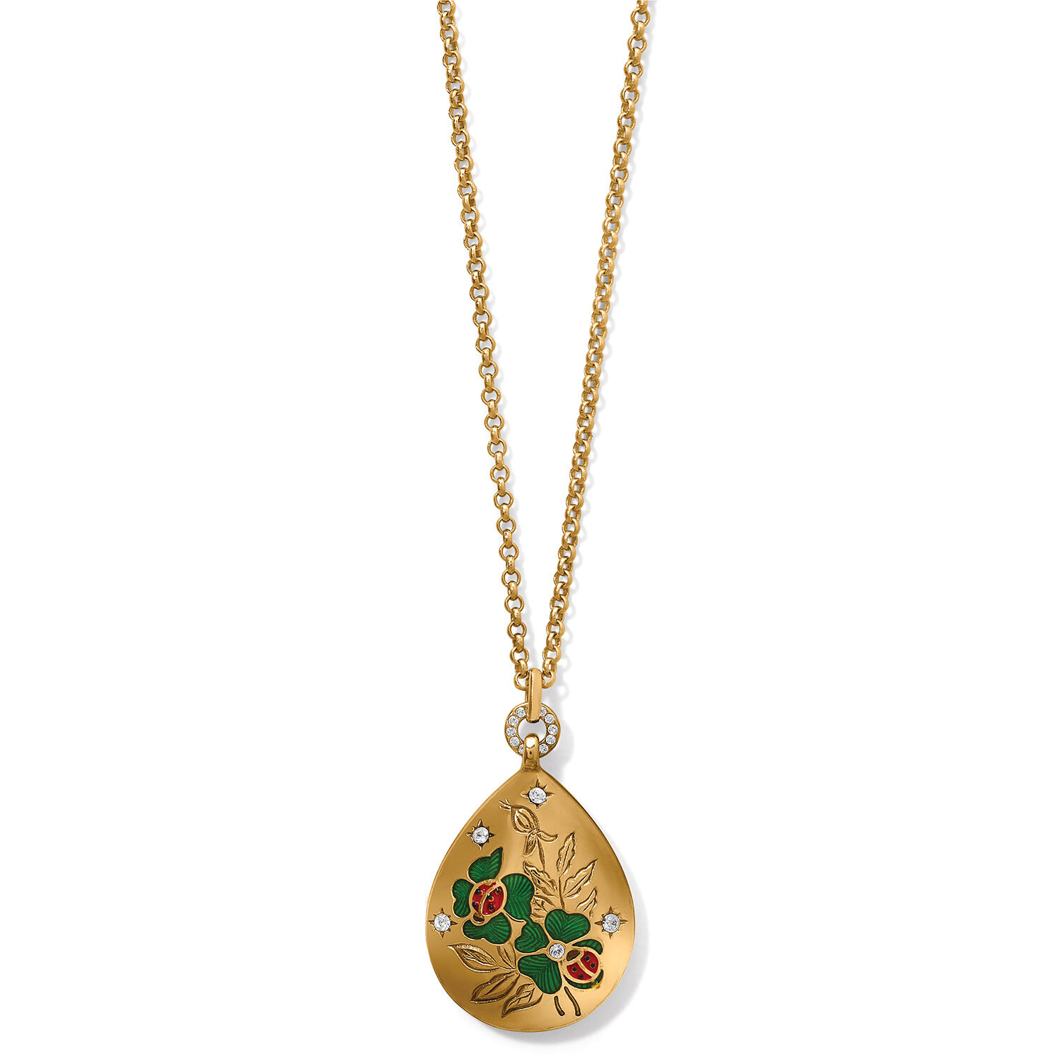 Garden&#39;s Splendour Ladybug Necklace