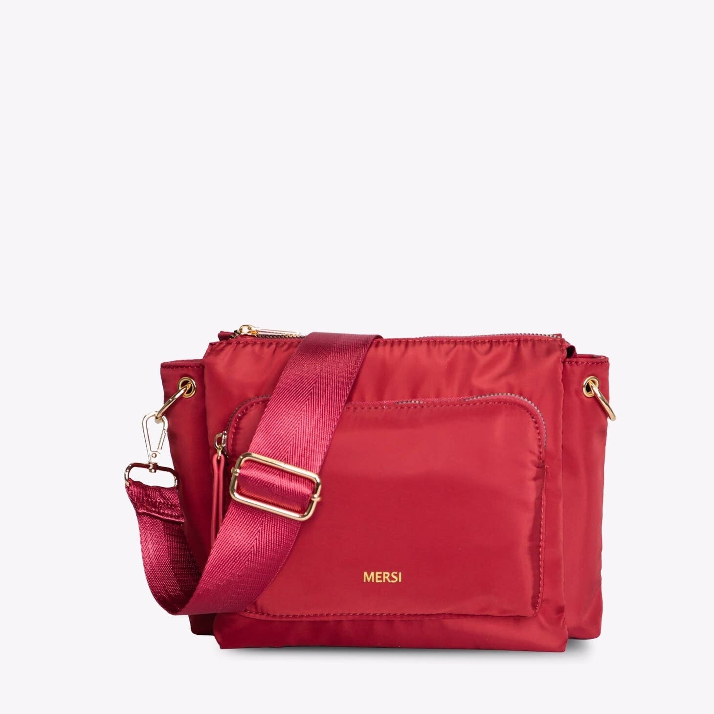 Erin Nylon Crossbody - Red