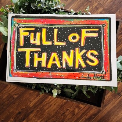 Full of Thanks Insert for Acrylic Serving Tray