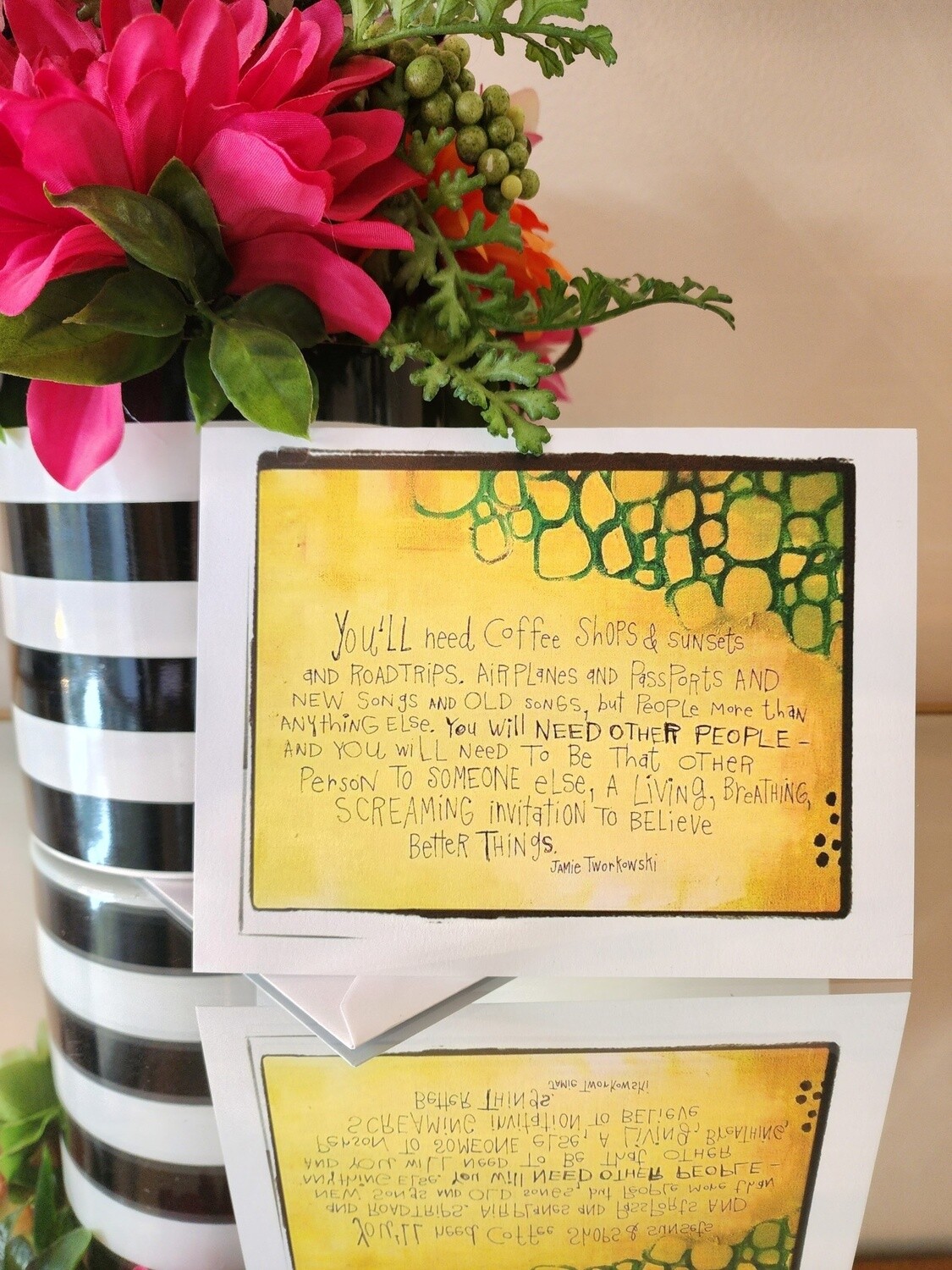 Coffee Shops Blank Greeting Card