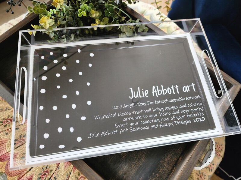 Clear Acrylic Tray for Interchangeable Artwork Inserts