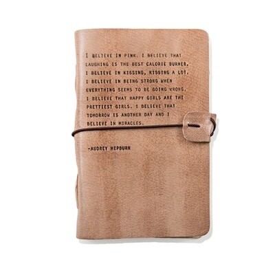 AUDREY HEPBURN ARTISAN LEATHER JOURNAL