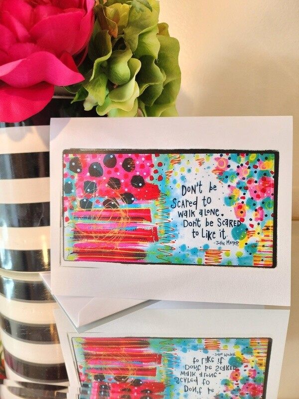 Walk Alone Blank Greeting Card
