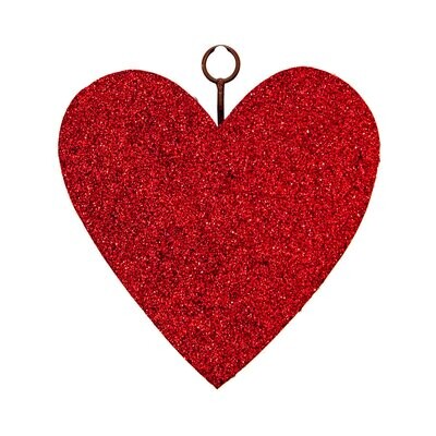 Mini Glitter Heart Charm
