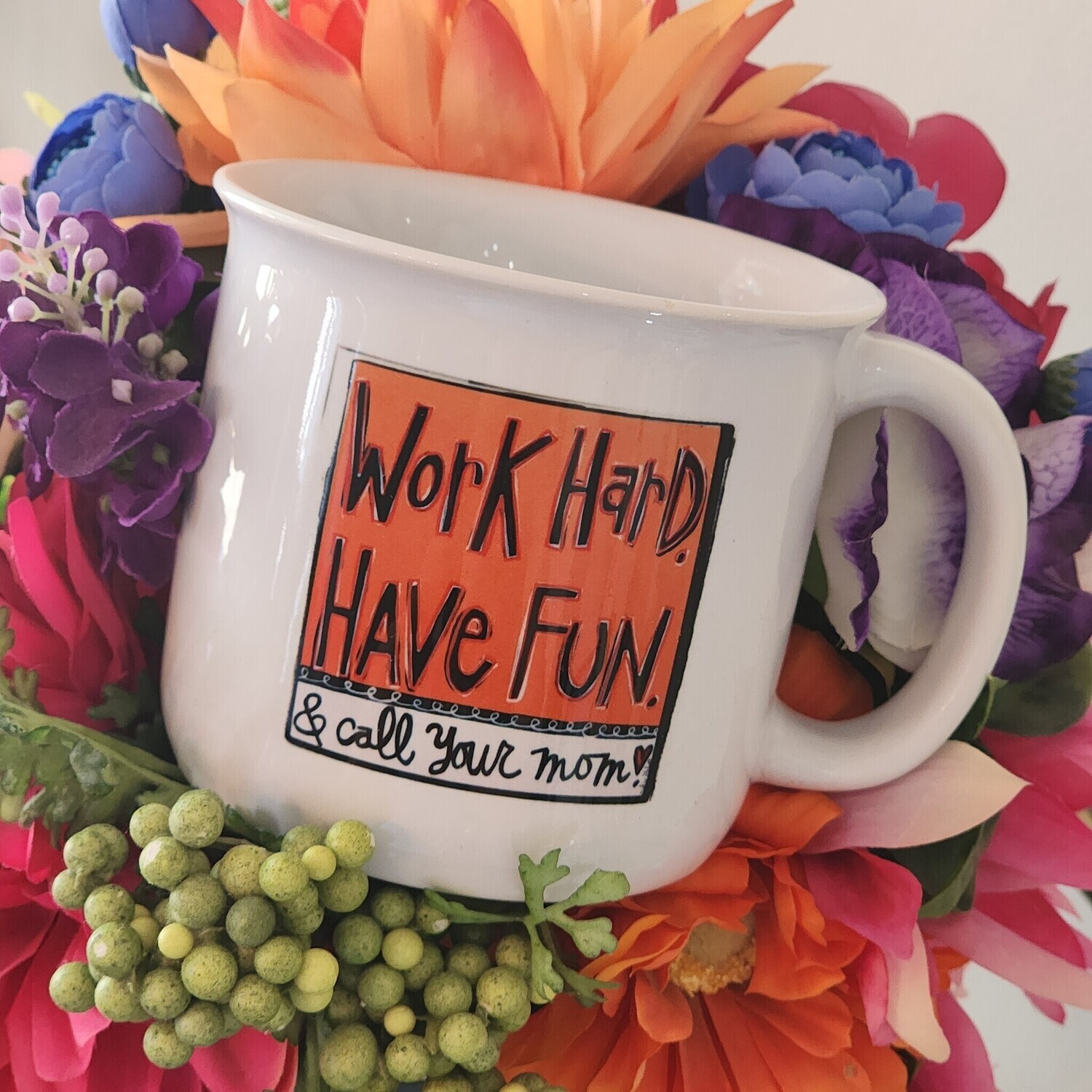 Call Mom Campfire Mug