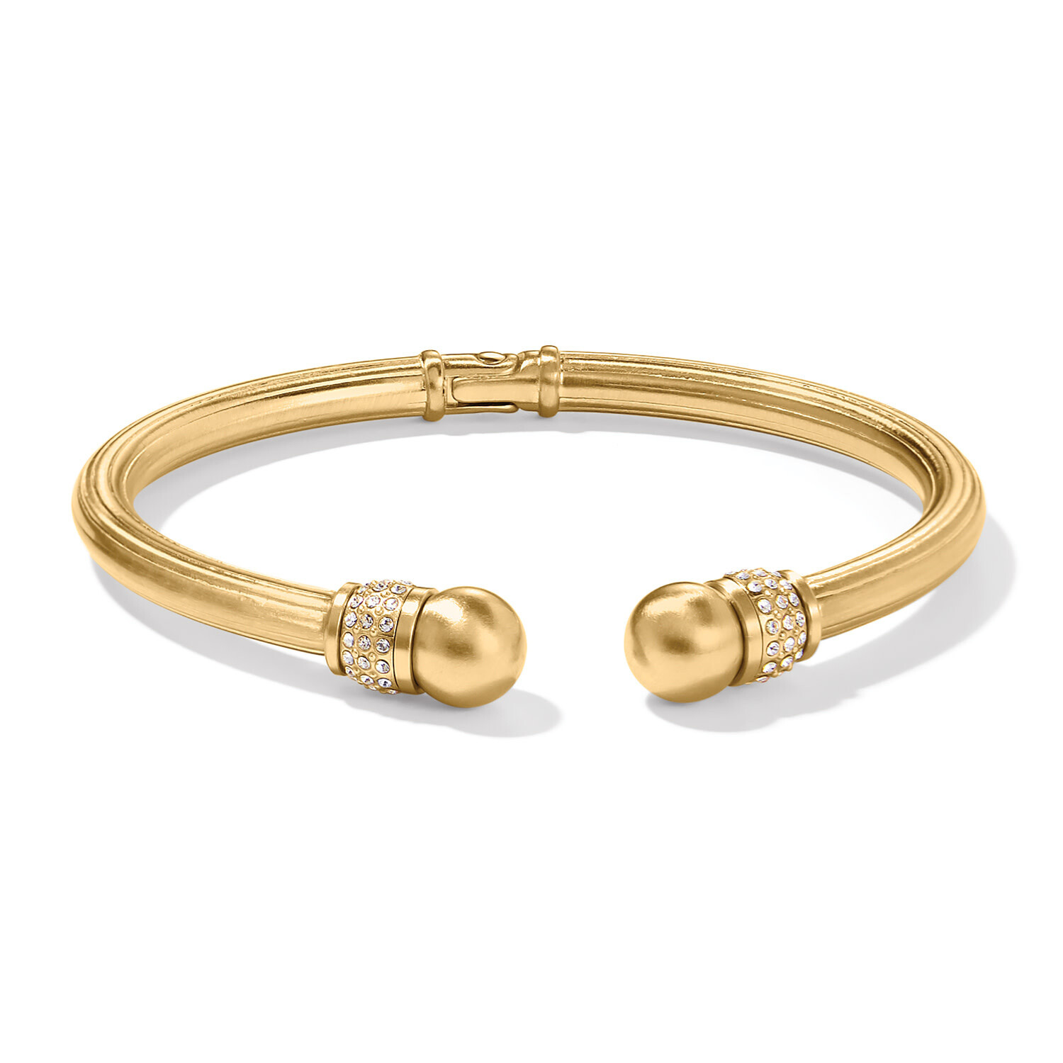Meridian Open Hinged Bangle-Gold