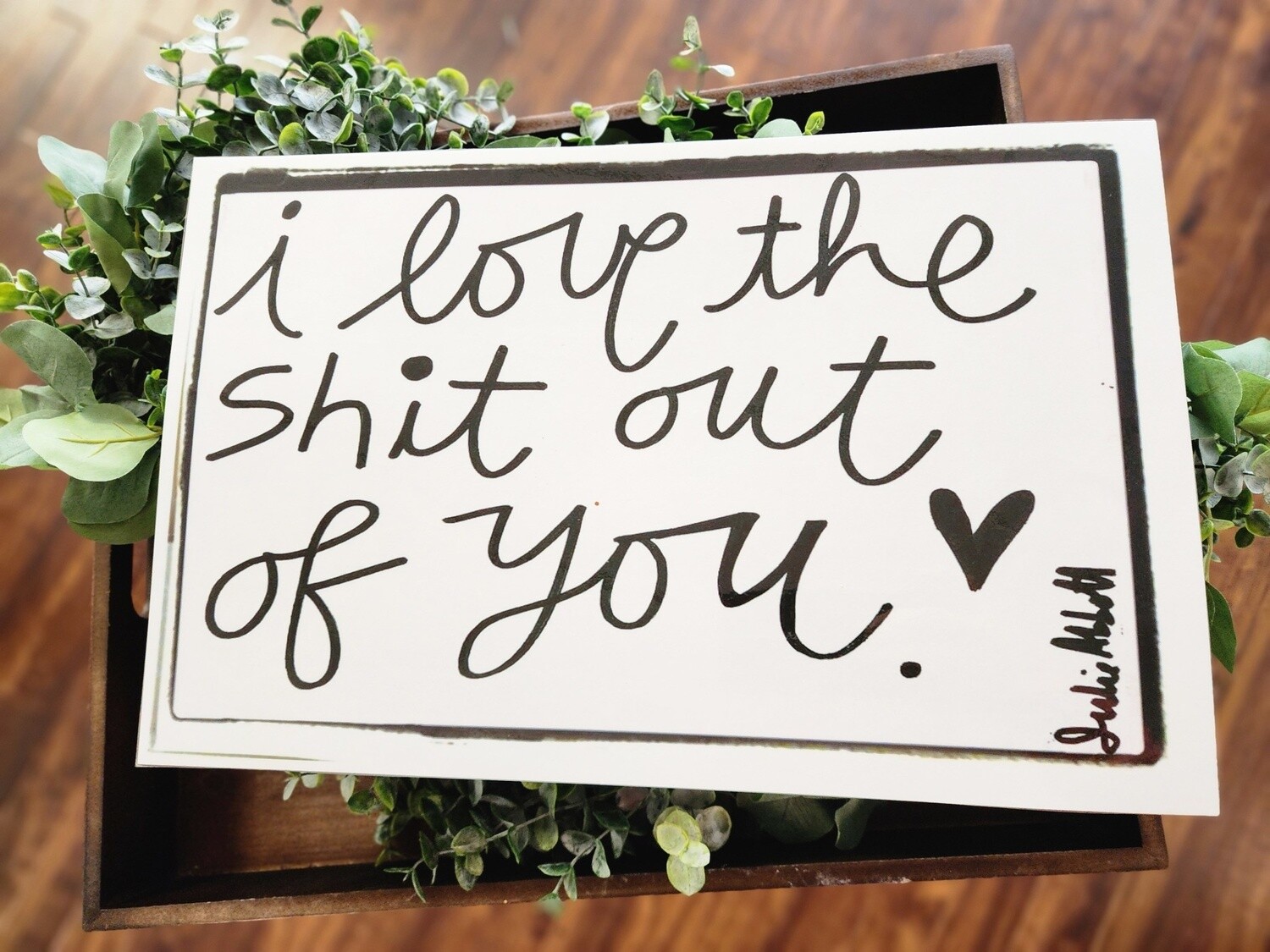 I Love The Sh*t Insert for Acrylic Serving Tray